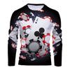 Casino Poker Print Long Sleeve T-Shirt, Stylish Casual Wear