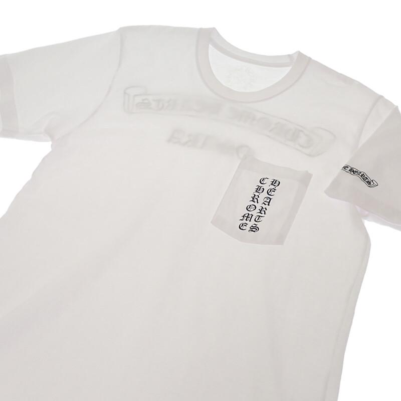 CHROME HEARTS  L Short sleeve T-shirt white cotton mens