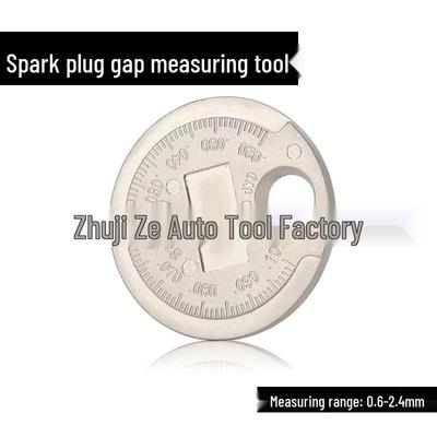 Spark Plug Gap Adjustment Tool 0.6-2.4mm Coin-Type Metric/Imperial Gauge