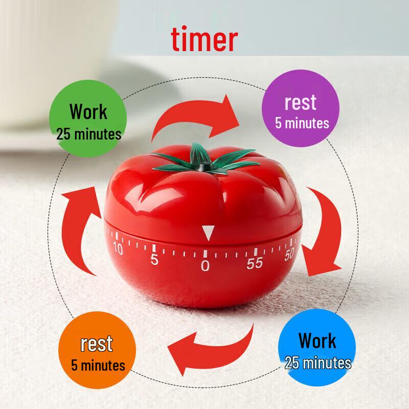 Baijie Mini Mechanical Kitchen & Study Timer