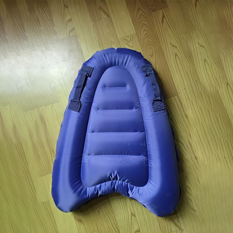 1Pc Inflatable Surfboard For Swimming Pool And Beach, Buoyant Kickboard, Offshore Inflatable Surfboard, Swimming Pool Floating Mat озеро синий