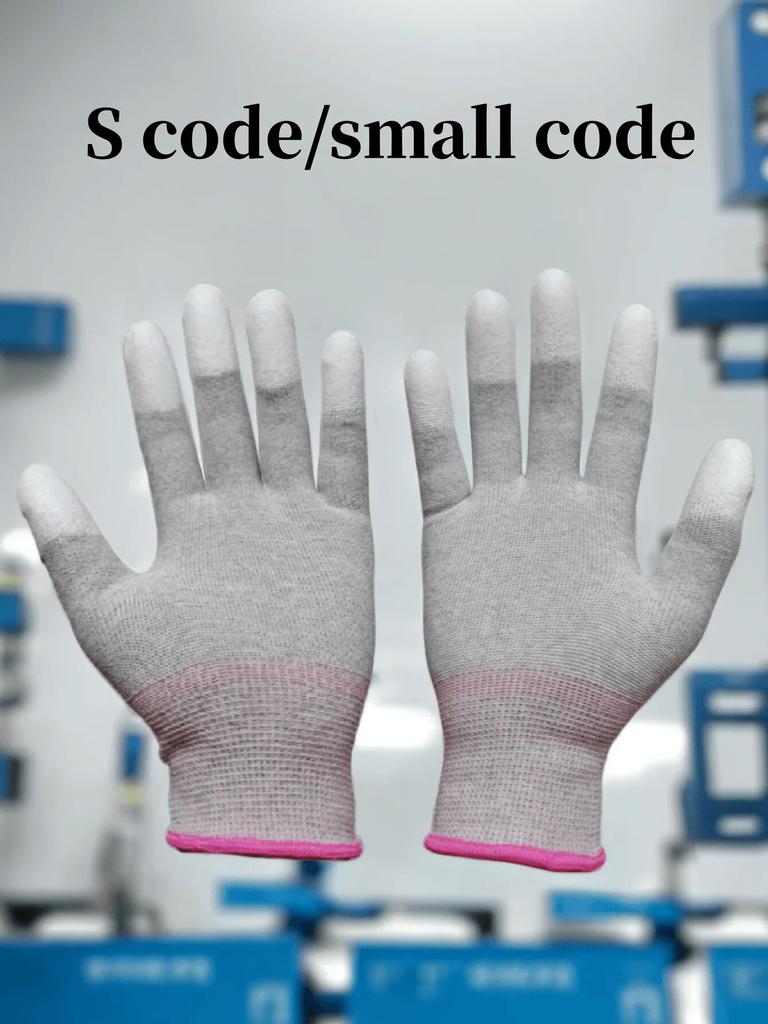 10 Pairs PU Coated Carbon Fiber Anti-Static Work Gloves, Touchscreen Compatible for Repair, Installation, Sorting, and Packaging