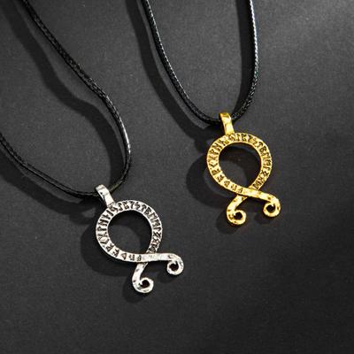 Popular European and American Retro Style Viking Rune Necklace for Trendy Men
