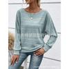 JPNTKY Women's Fashion Casual O-Neck Long Sleeve Blouses & Shirts