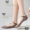 Lace Trim Bias-cut Ankle Socks Cross Strap Pilates Socks Gifts Yoga Socks  Dance Fitness