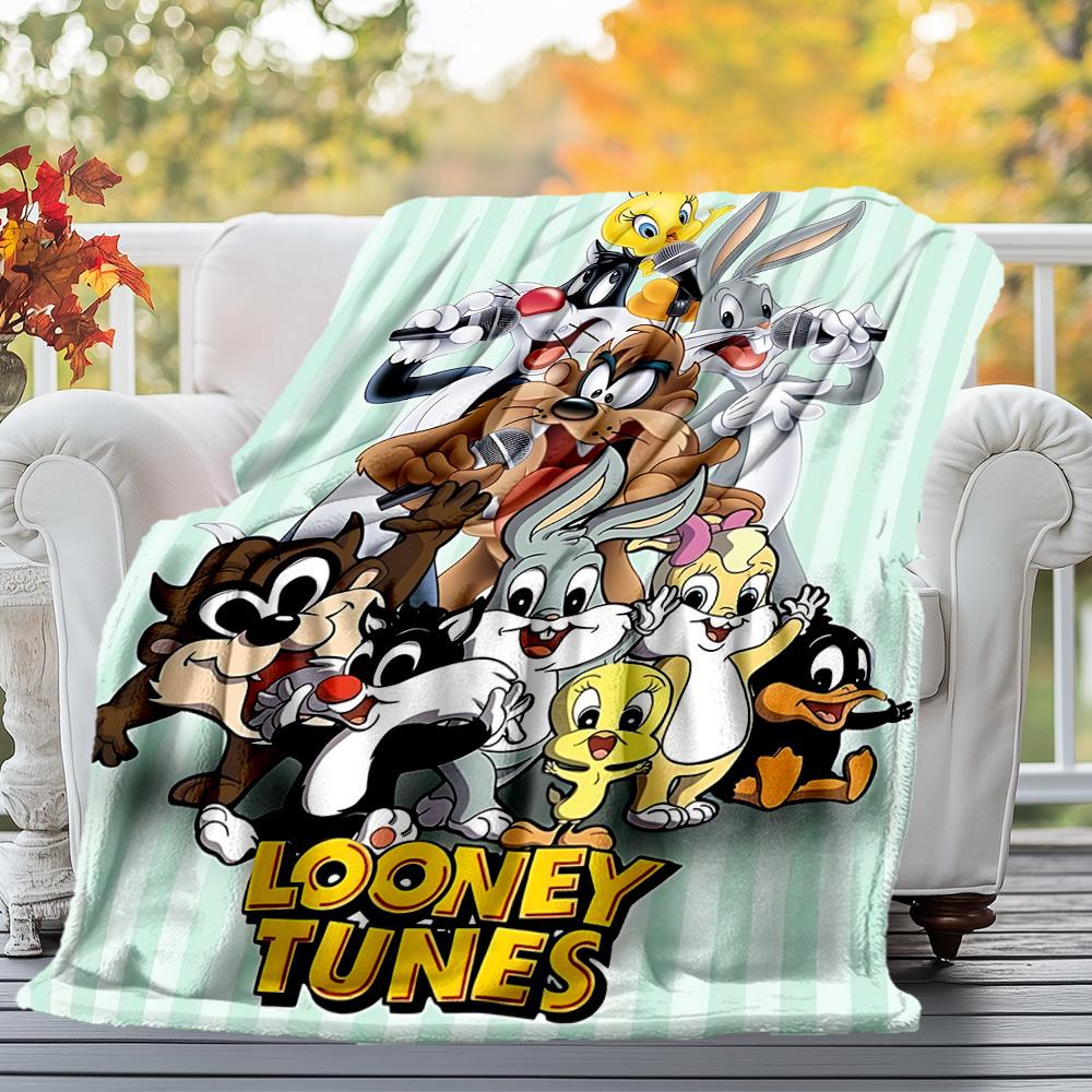 1pc Looney Tunes Sylvester Tweety Outdoor Blanket - Throw Blanket, Soft , Flannel Blankets, Living Room, Travel, Camping-1102115