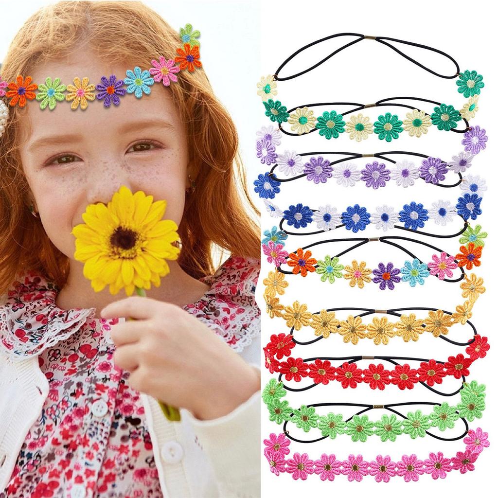 Floral Headpiece Proms Birthday Hairbands Daisy Casual Headwear Elegant Flower Hair Headpiece Headwear