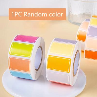 Color Label Sticker Self-Adhesive Label Sticker Waterproof Self-Adhesive Logo Handwritten Name Name Sticky Note Index Stickers