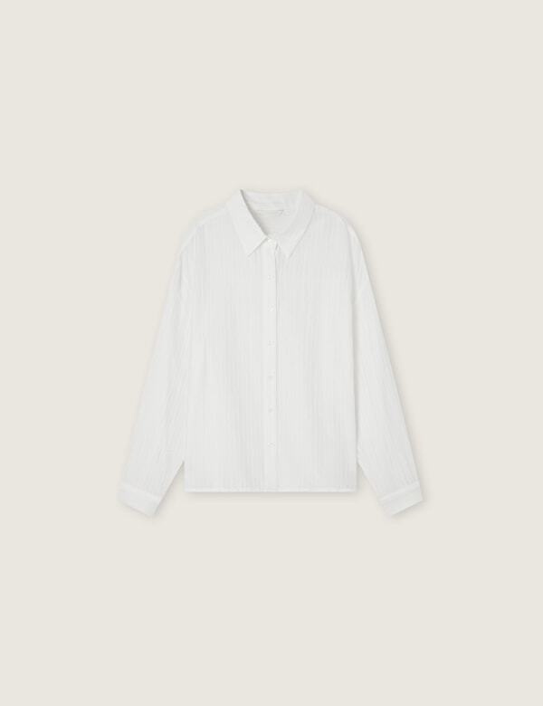 ROEM Re All Day See-Through Stripe Shirt (Rmywg26R12) Rmywg37R17