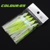 5pcs Soft Rubber Soft Rubber Octopus Skirts 13cm Trolling Bait  Night Fishing
