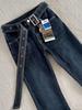 Women's American Retro Low-Rise Micro-Flare Jeans with Fleece Lining - Thickened Slimming Fit, Straight Cigarette Leg, Trendy Long Pants.