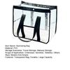 Swimming Bag, Waterproof PVC Large Capacity Beach Bag, Portable with Zipper/Button Closure Storage Bag, for Toiletry Cosmetics Organize