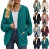 Women Hooded Sweatshirt Jacket Loose Long Sleeve Solid Color Pocket Spring Autumn Women Jacket