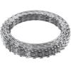 Razor Wires, 246 ft Razor Barbed Wire, 5 Rolls Razor Wire Fencing Razor Fence, Razor Ribbon Barbed Wire Galvanized Razor Wire Fence, Rolls Razor for