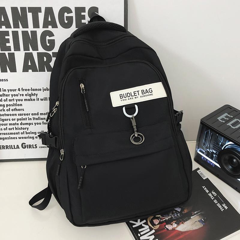 Schoolbags Elementary School Students Female College Students High School Students Junior High School Students Burgundy Backpack