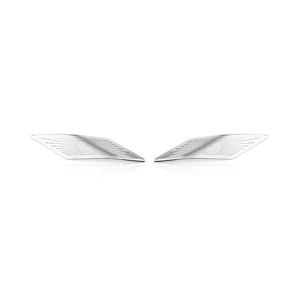 

For Hyundai IONIQ 6 2026-2026 Car Turning Stainless Steel A-pillar Tweeter Speaker Cover Trim Automobile Interior Accessories серебряный