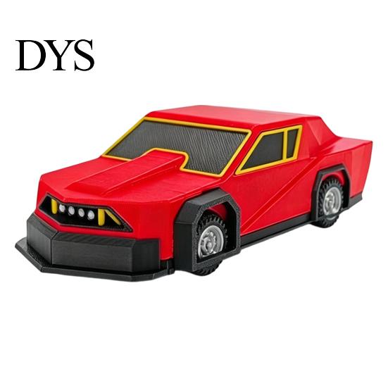 Extreme Weather Collectible 3D Printed Storm Car Model with Rotating Wind Sensor and Rollable Wheels, Detailed Armor Vehicle Realistic Tornado Replica