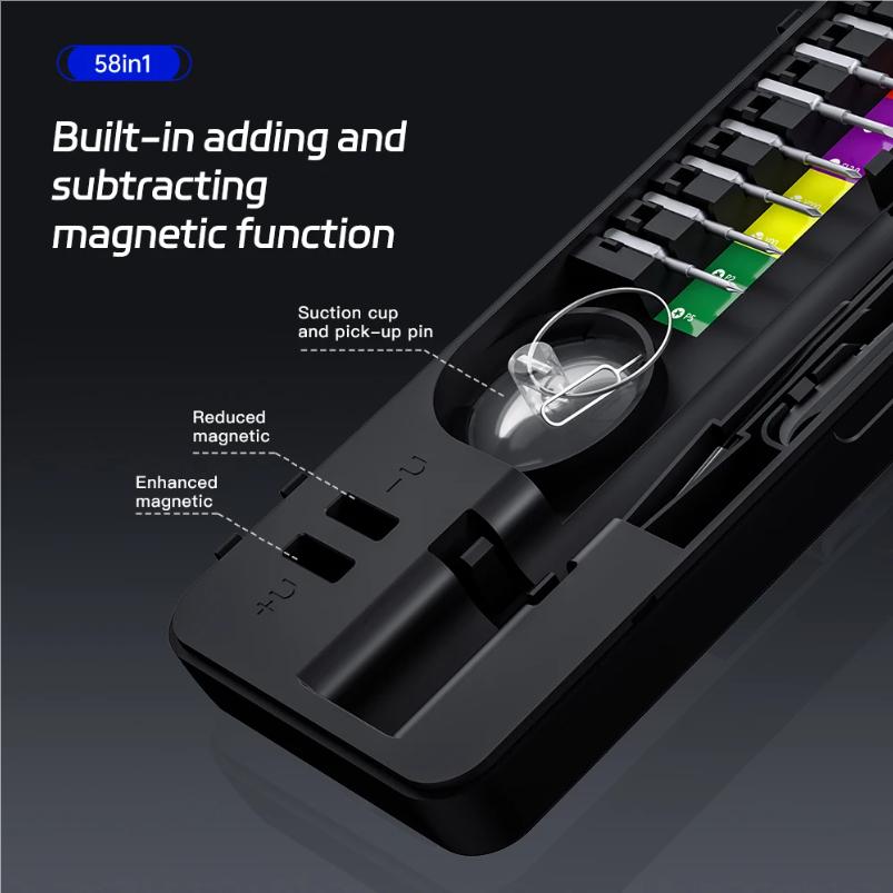 58 In 1 Electric Screwdriver Set Precision Tools Rechargeable Mini Small Kit Wireless For Watch Mobile Cell Phone Repair