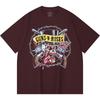 Camiseta de Algodón Pesado 100% 230 Gsm Camiseta de Algodón Pesado Unisex con Estampado de Banda de Rock Música Popular