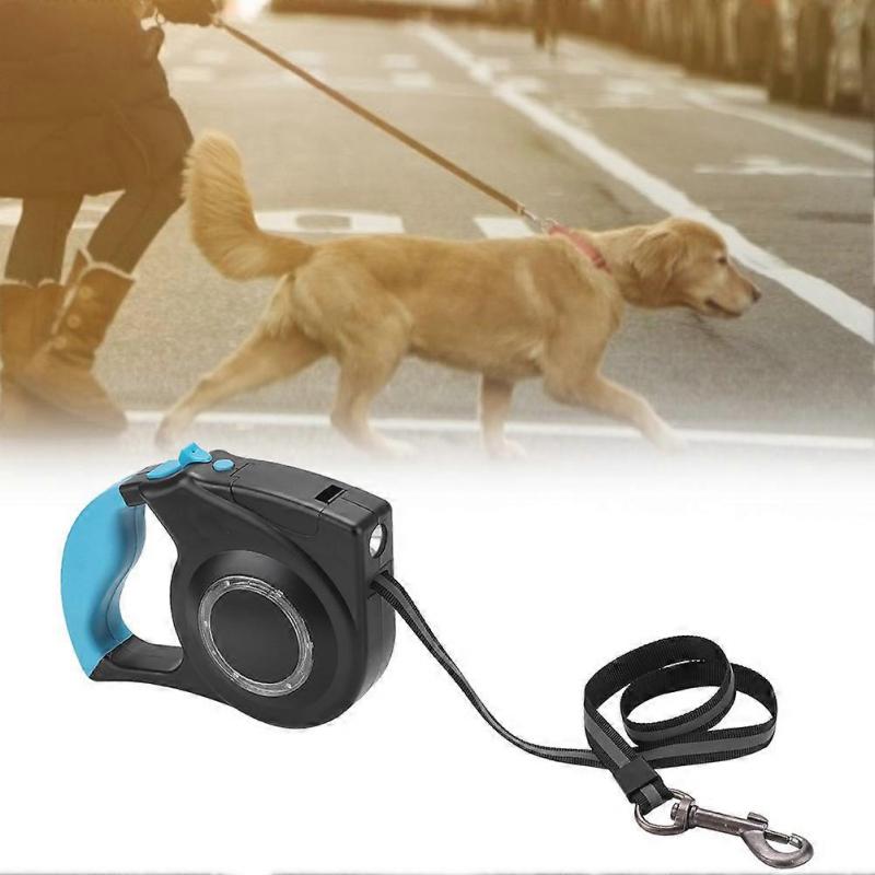 Adjustable Durable Soft Locking Braking LED Dogs Walking Traction Lead Strap Rope Belt