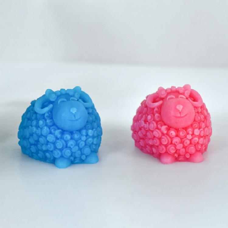 Lovely-Sheep Candle Silicone Mold DIY Making Soap Plaster-Resin Craft Holiday