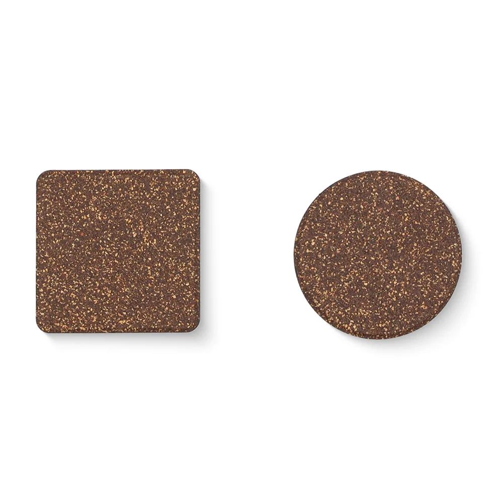 Round Cork Coaster for Coffee Non-slip and Heatproof Heat Insulation Cup Mat  Natural Wood Accessory Kitchen Countertop