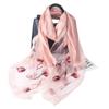 Embroidery Embroidery Handmade Embroidery Silk Wool Silk Scarf Women'S Spring And Autumn Versatile Solid Color Scarf Fashion Shawl Shawl