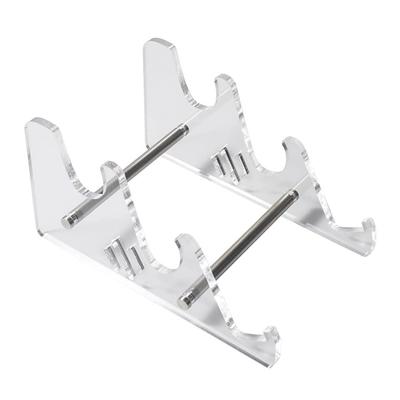 Toetsenbord Opbergstandaard Verwijderbaar Helder Acryl Verhoging Kanteling Mechanisch Toetsenbord Displaystandaard voor Thuis 3 Laags