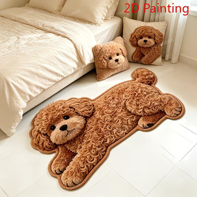 3D Animals Floor Mat, Home Bathroom Floor Mat, Quick-Drying Water Absorbing Foot Mat, Easy-to-Clean Bath Mat