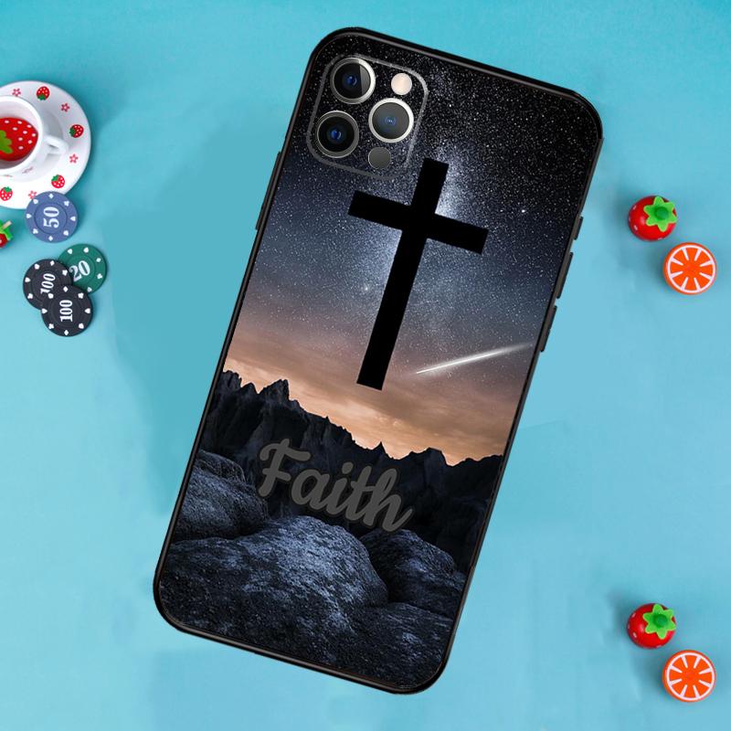 New Faith Christian Religious Jesus Phone Case For iPhone 16 15 14 Pro Max 11 12 Pro 13 Pro Max XS Max XR X Plus Back Cover