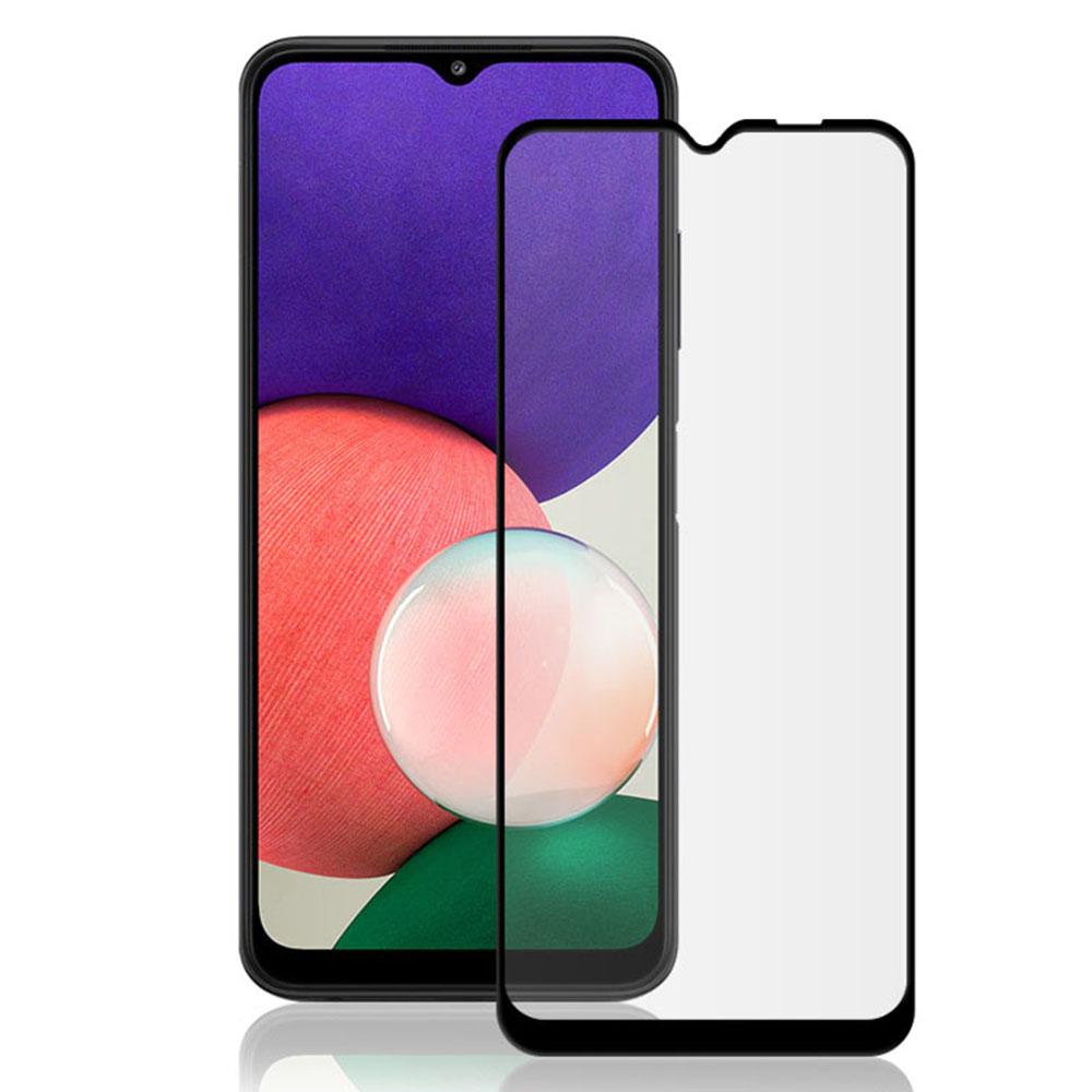 MOCOLO for Samsung Galaxy A22 5G (EU Version) HD Tempered Glass Screen Protector Full Coverage Full Glue Defense 9H Hardness Silk Printing Film