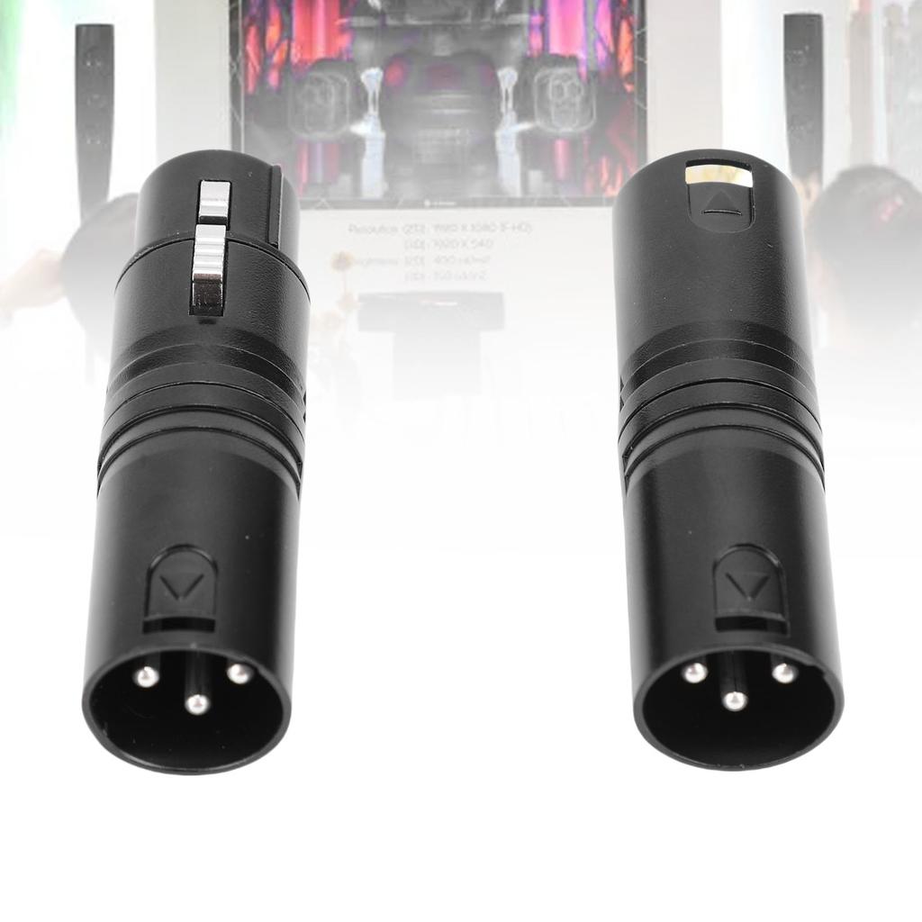 XLR Adapters Male to Male and Male to Female 3 PIN Balanced XLR Coupler Connector for Live Streaming Studio Stage