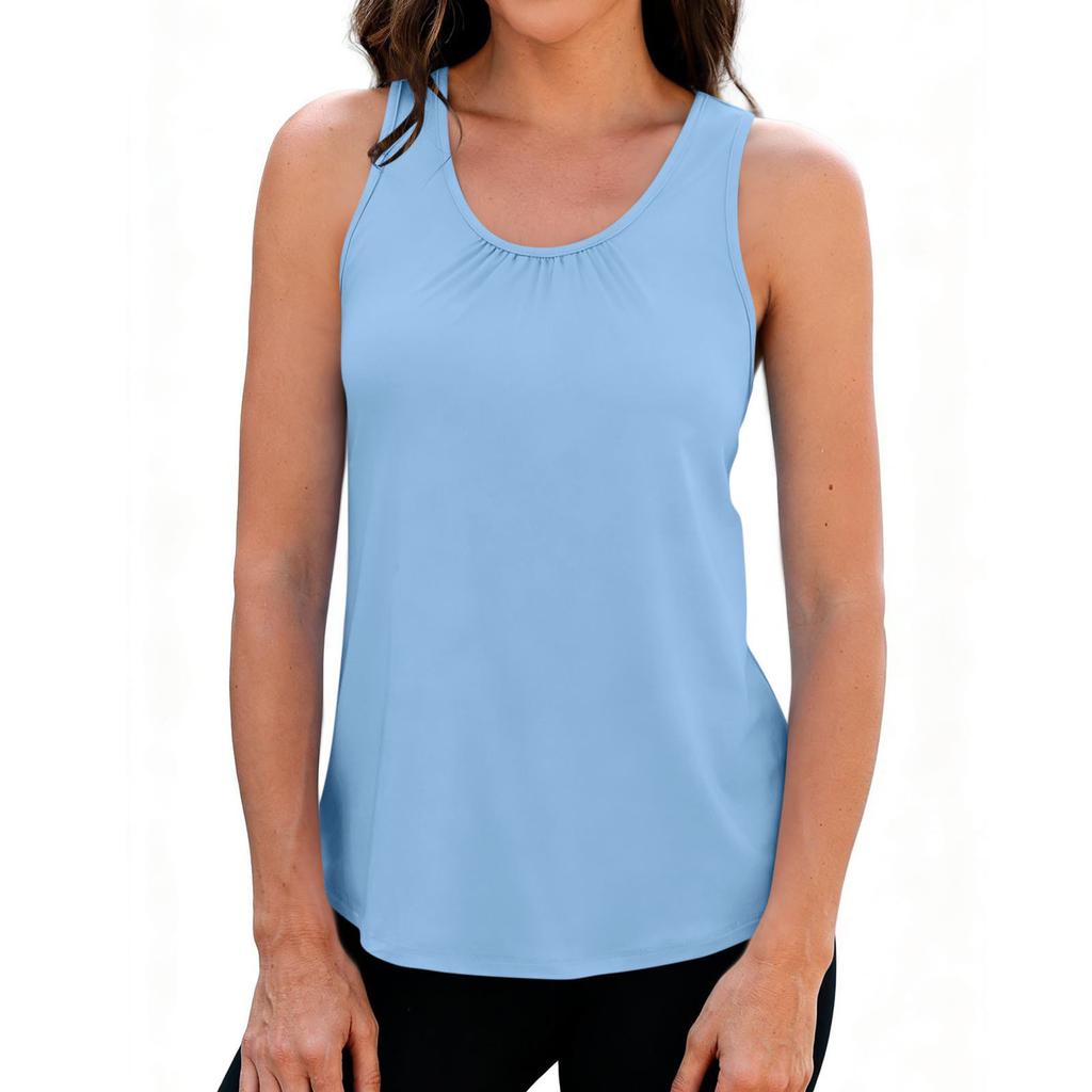 European and American cross-border women's yoga tank quick-dry breathable sports running fitness top sleeveless casual women's wear