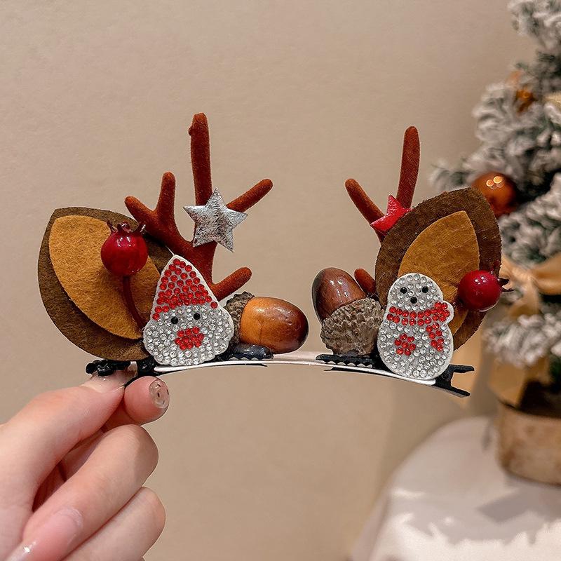Children's Christmas Reindeer Headband - Cute Holiday Hair Accessory for Photos