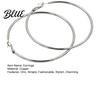 Earrings 1 Pair Big Hoop for Women Girls Round Jewelry