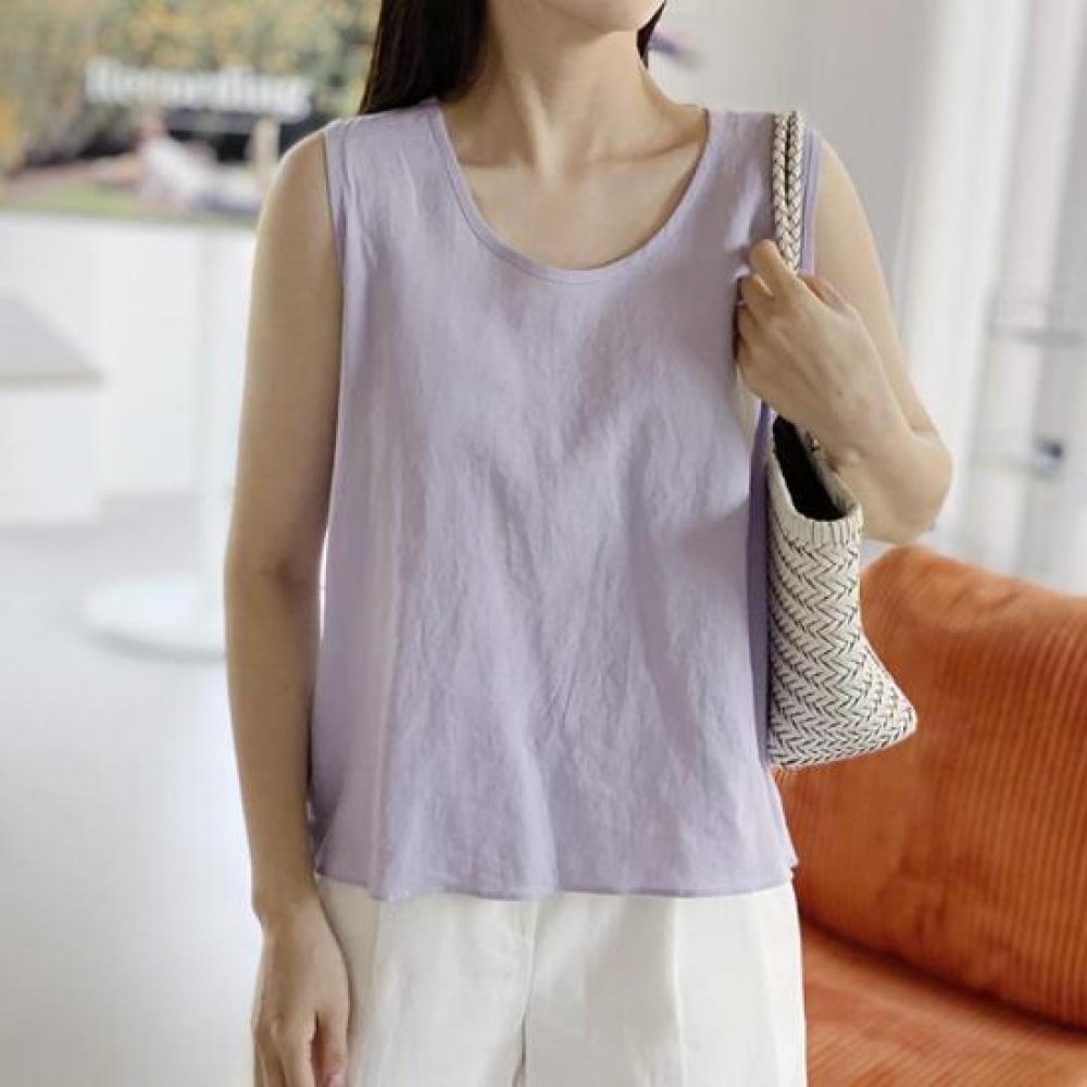 Neu eingetroffen Ärmellos Einfach Basic Bluse für Damen