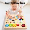 Learning Wooden Early Toy With Touching Drum And Lightup Features Children For