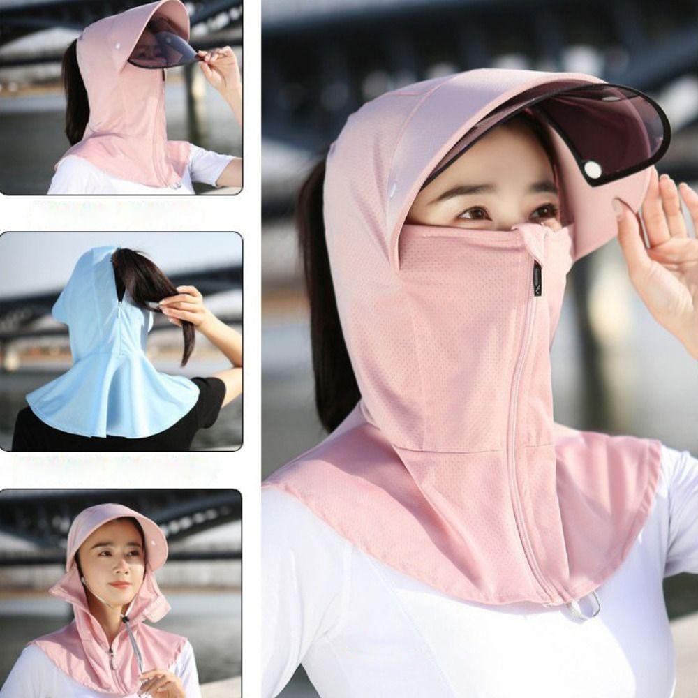 Face Cover Female Sunshade Hat Neck Guard Summer UV Protection Cap Fashion Women Sun Hat  Hiking