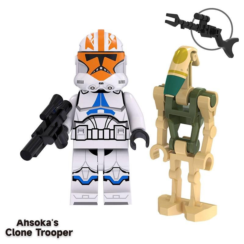 Set Jucărie Blocuri de Construit Soldat Clonă Războiul Stelelor Pentru Copii Material Plastic Înălțime 4,5 cm