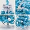 New Style 45cm Blue Mini Christmas Tree with Luminous Decorations for Desktop