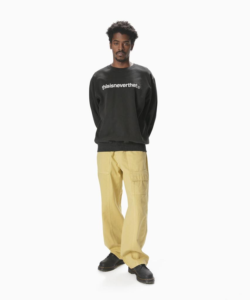 THISISNEVERTHAT T-Logo Lt Crewneck Charcoal