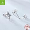 S925 Sterling Silver Star Stud Earrings, Individual Cold Wind Hollow Star Stud Earrings And Ear Jewelry