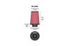 Custom Round with End Universal Fit K&N RC-1060 Filter, Taper, 49mm, Chrome-Plated Caps,