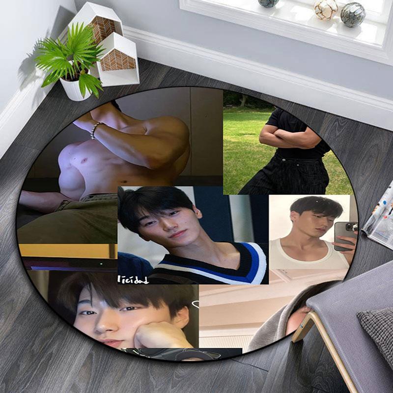 Choi San pattern round rug,Carpet Rug for Living Room Bedroom Playroom ,Non-slip Floor Mat,Holiday Gifts and Birthday Gifts.