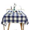 Fata de masa dreptunghiulara in stil simplu albastru alb gri fata de masa carouri interior exterior bucatarie fata de masa decorare