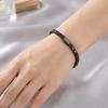 4mm Iced Out Black CZ Tennis Bracelet Spring Clasp Black Gun Plated Brass Hip Hop Jewelry for Women Men