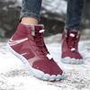 Men's and Women's Mid-Cut Winter Snow Boots - Fashionable, Warm, Plus Velvet Short Boots for Couples