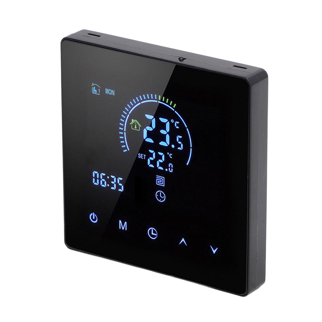16A Digital Thermostat with LCD Display Programmable Thermostat Electric Heating Thermostat for   Hotel AC 90V‑240V