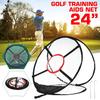 Black + White 24'' Golf Chipping Practice Net Pitching Practice Net Practice Collapsible Target Net Golf Training Aids Tool