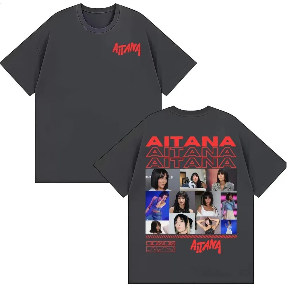 2026 Singer Aitana Album Tour Merch T Shirt Fashion Aesthetic Short Sleeve Tshirt Unisex Womens Cotton Casual Tshirts Streetwear